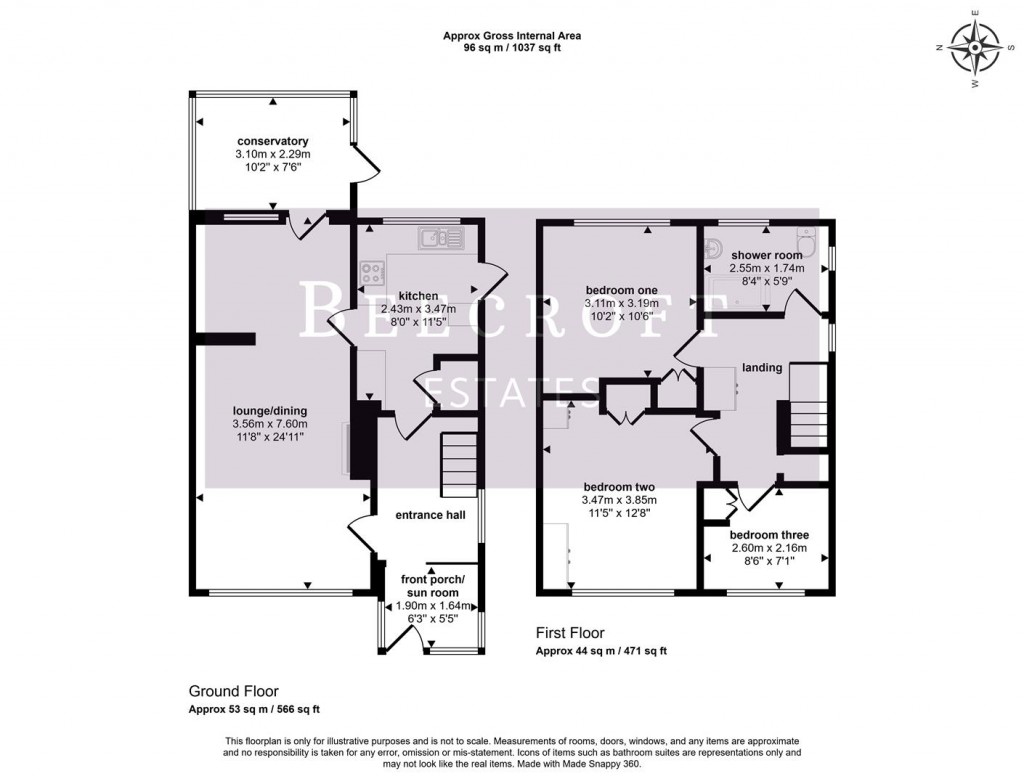 Floorplans For Lundhill Close, Wombwell, Barnsley