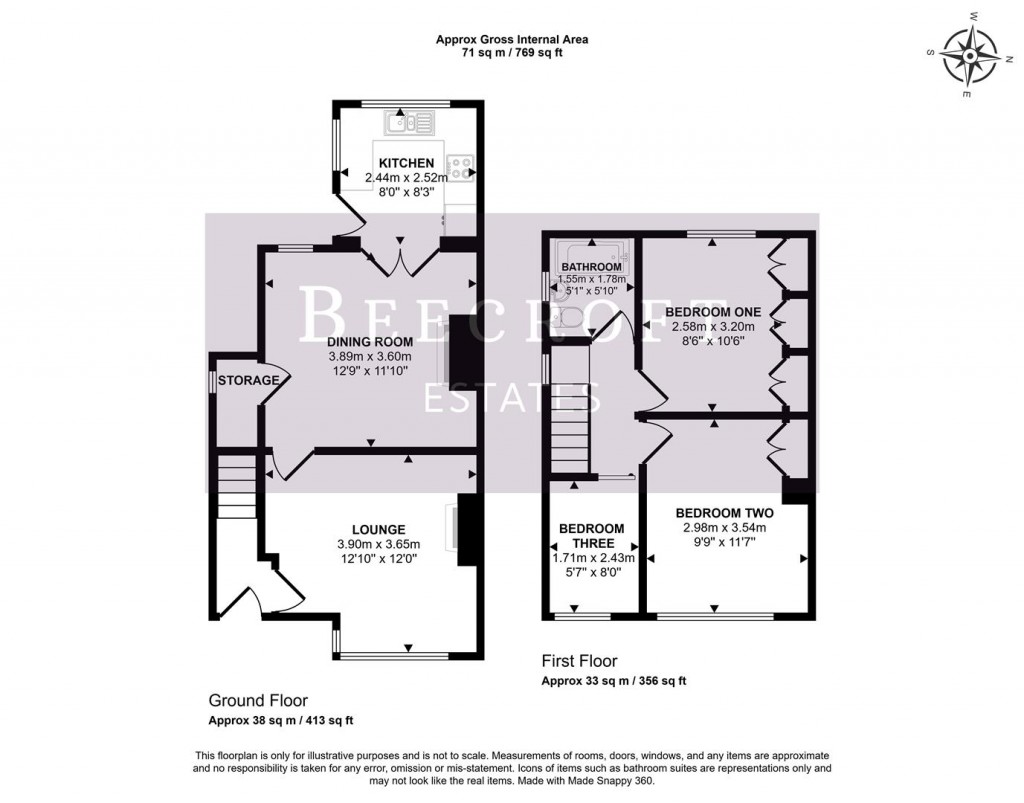 Floorplans For Margaret Road, Wombwell, Barnsley