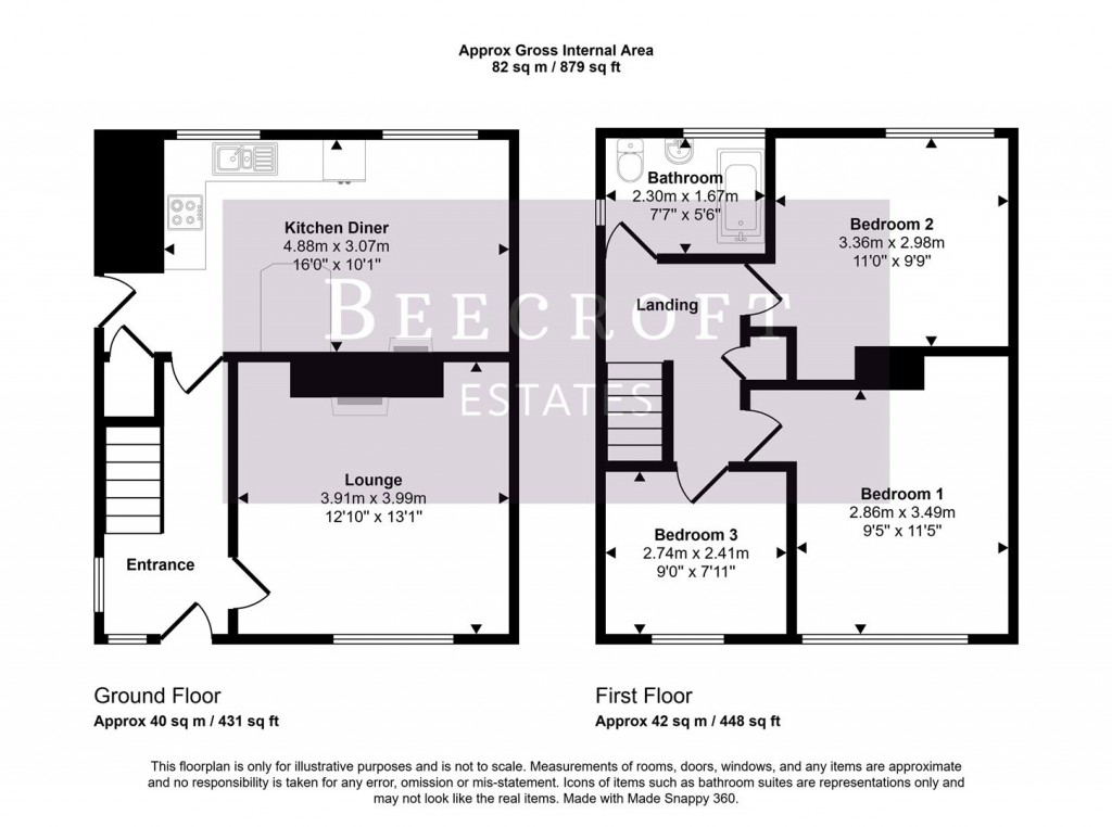 Floorplans For Arundel View, Jump, Barnsley