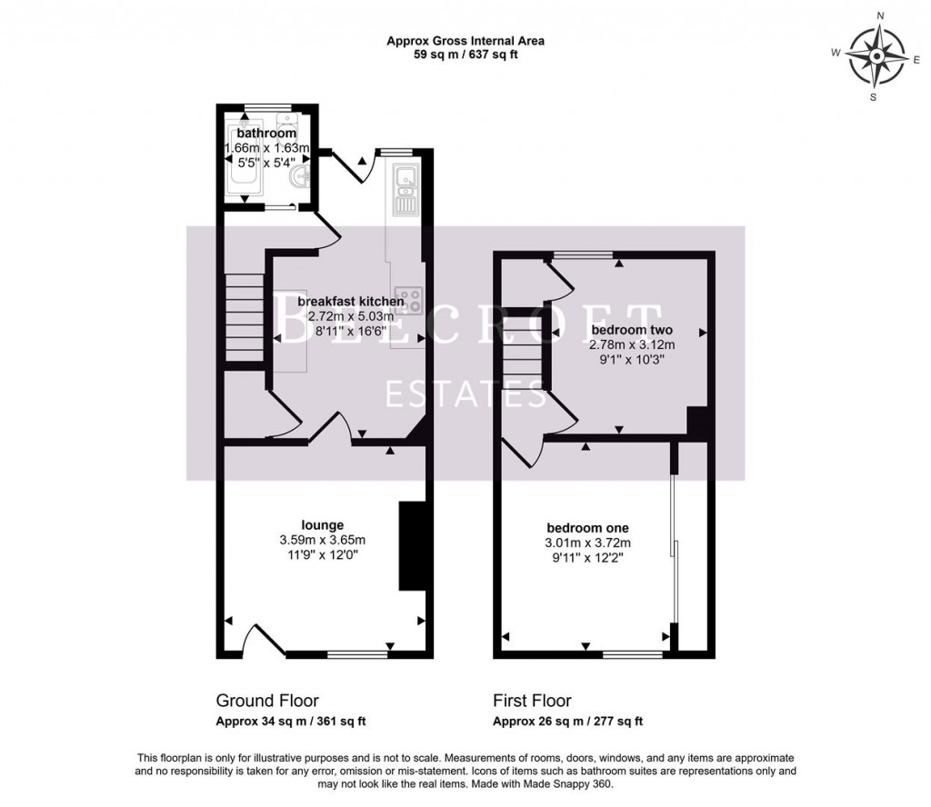 Floorplans For Keir Street, Barnsley