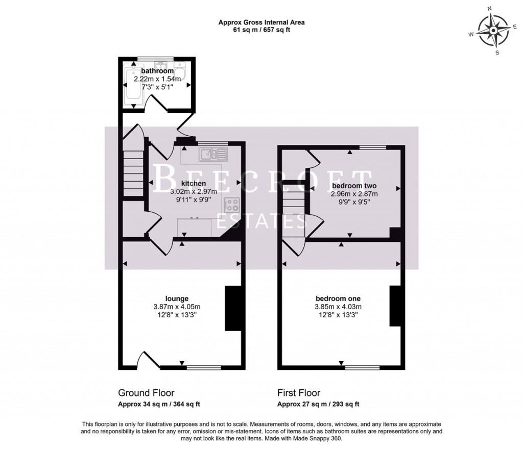 Floorplans For Hough Lane, Wombwell, Barnsley
