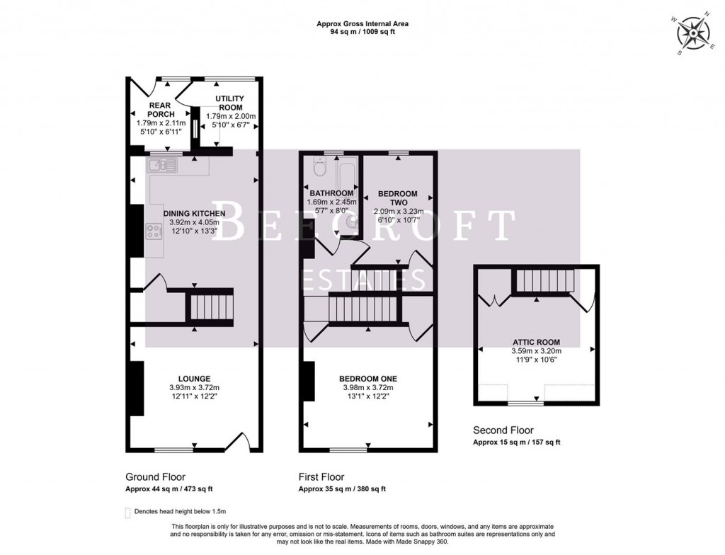 Floorplans For Rotherham Road, Great Houghton, Barnsley