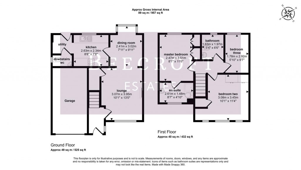 Floorplans For Millmoor Road, Wombwell, Barnsley