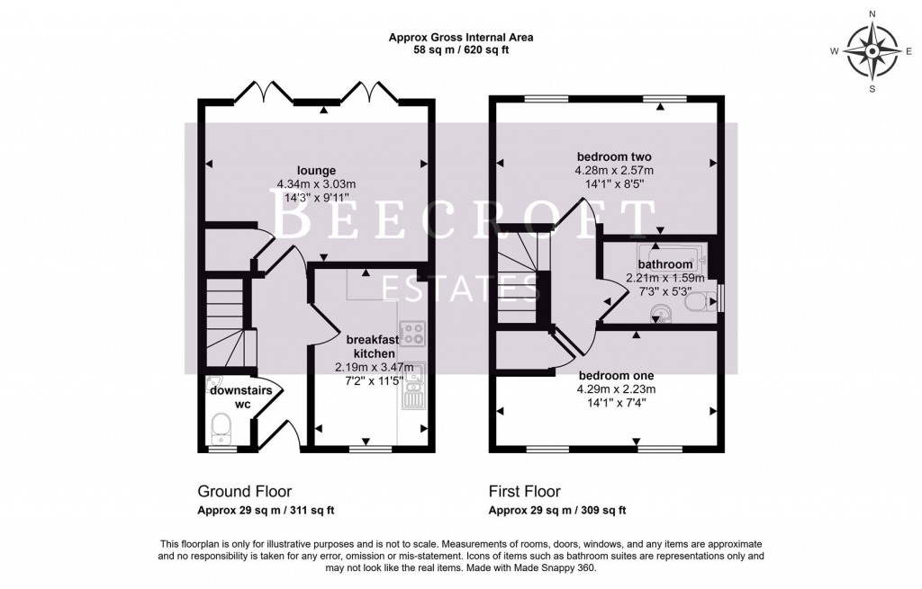 Floorplans For Trenchard Close, Grimethorpe, Barnsley