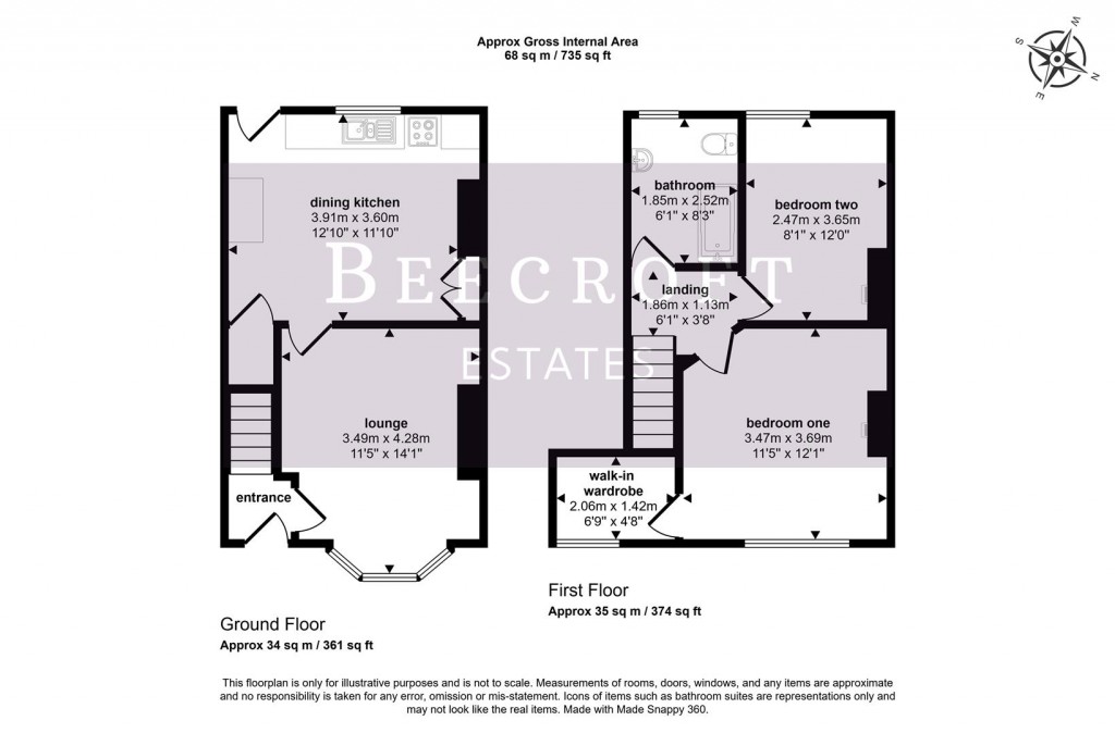 Floorplans For Princess Road, Mexborough