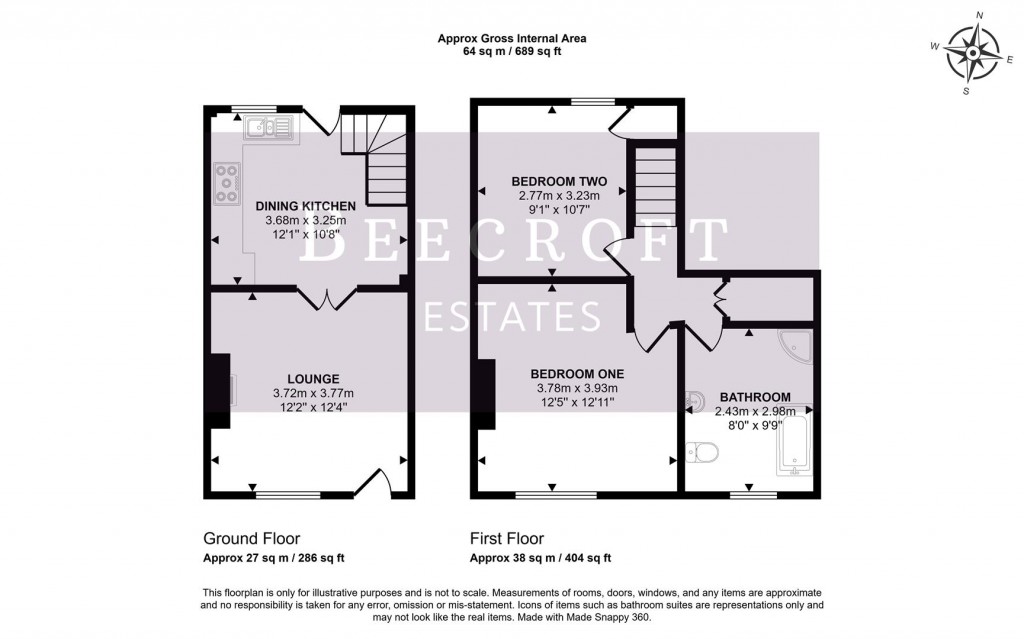 Floorplans For Hough Lane, Wombwell, Barnsley