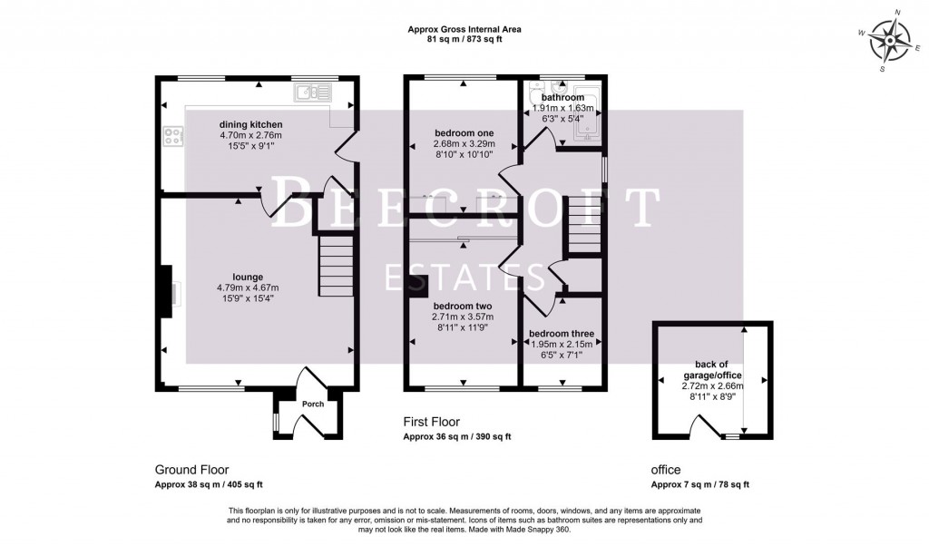Floorplans For 18, Doveside Drive, Darfield, Barnsley, S73 9JJ