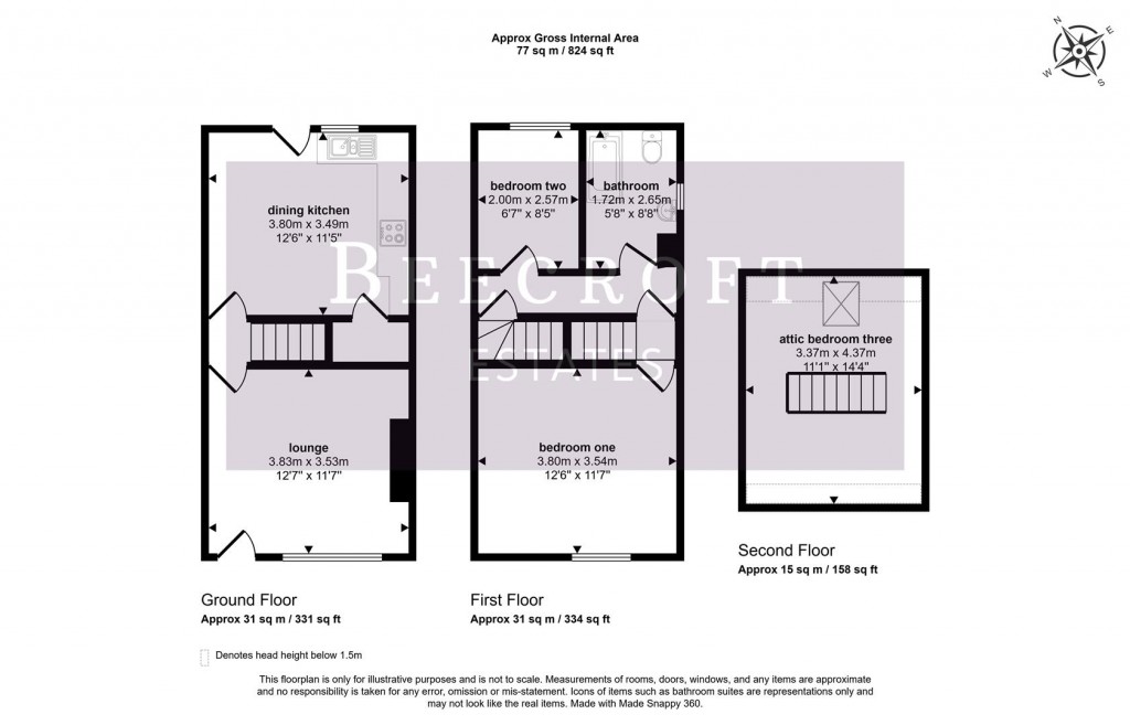 Floorplans For Furlong Road, Bolton-Upon-Dearne, Rotherham
