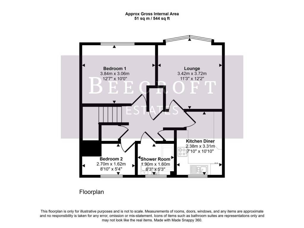 Floorplans For Roundwood Court, Worsbrough, Barnsley