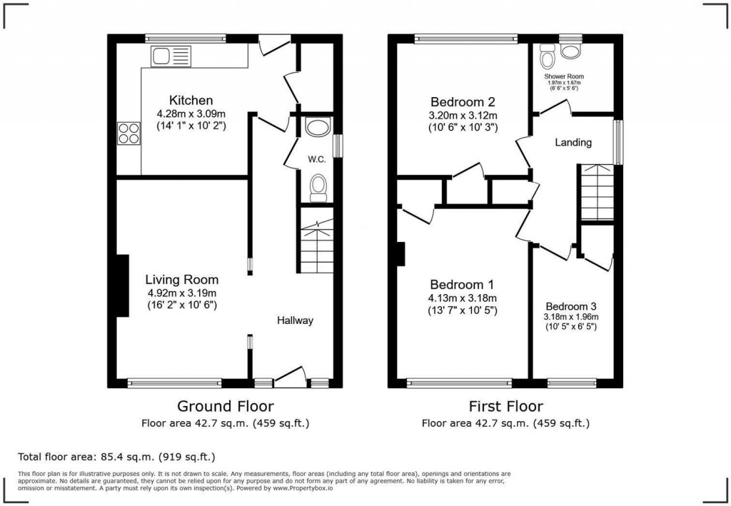 Floorplans For Wensleydale Road, Rotherham