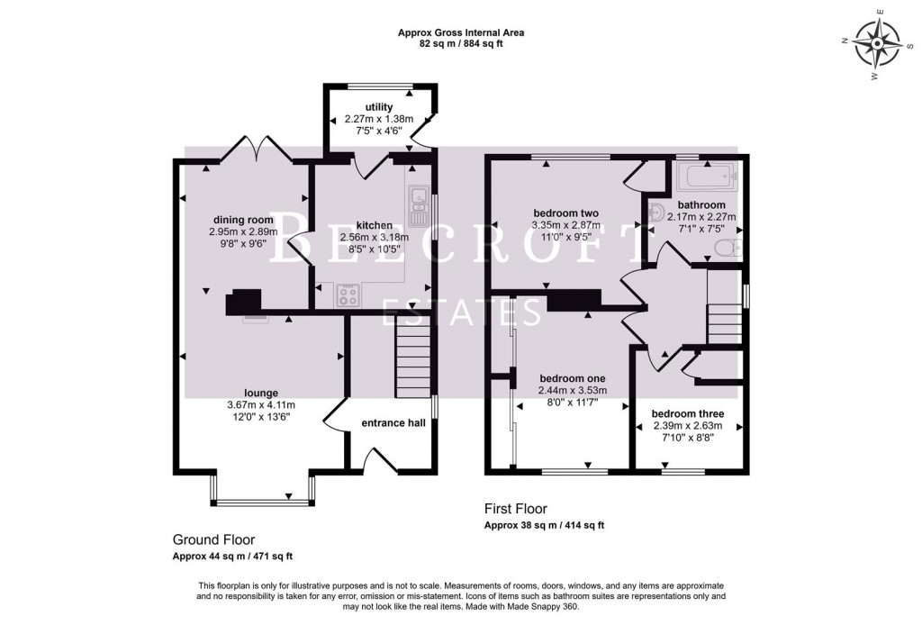 Floorplans For Newland Avenue, Cudworth, Barnsley