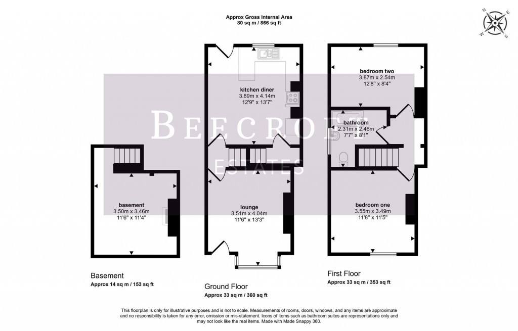 Floorplans For Hough Lane, Wombwell, Barnsley