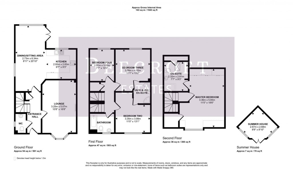 Floorplans For Dovecote, Wombwell, Barnsley