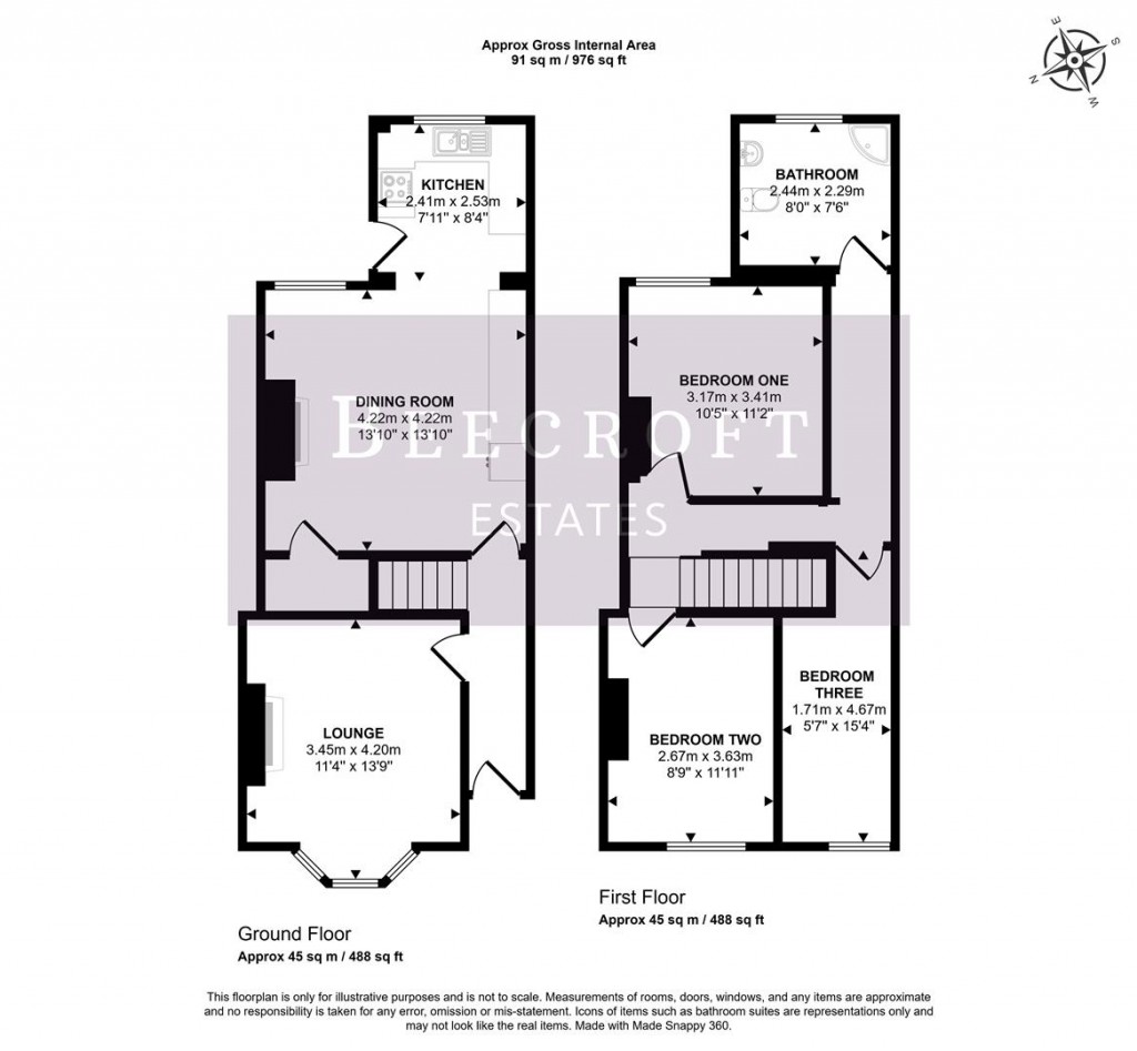 Floorplans For Hough Lane, Wombwell, Barnsley