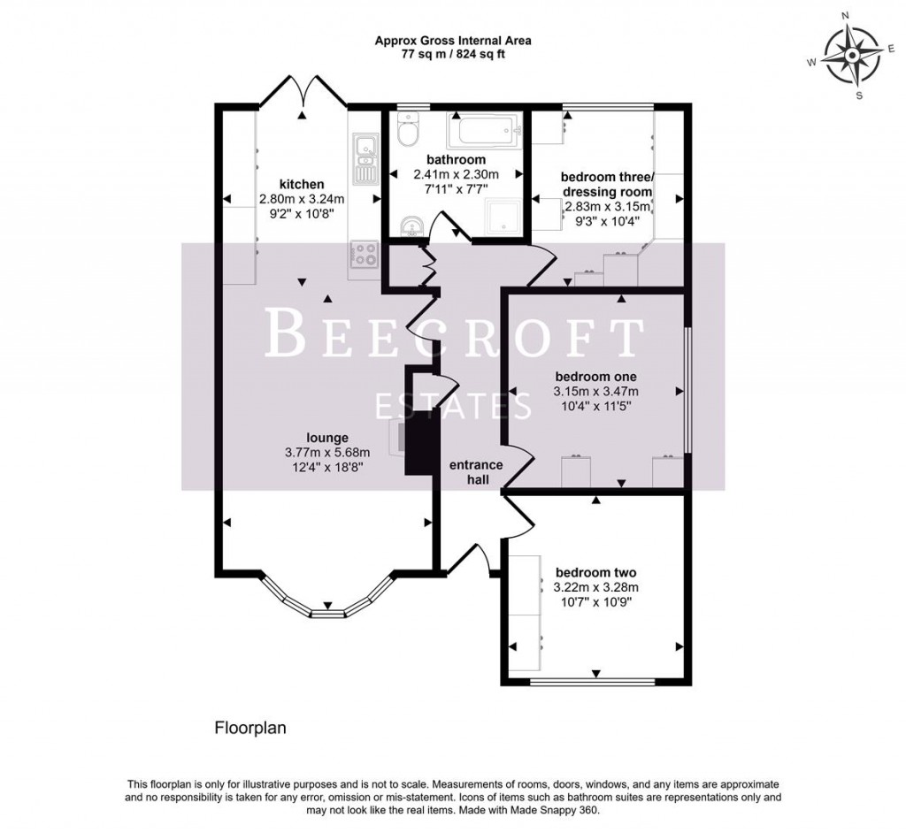 Floorplans For Broomhead Road, Wombwell, Barnsley
