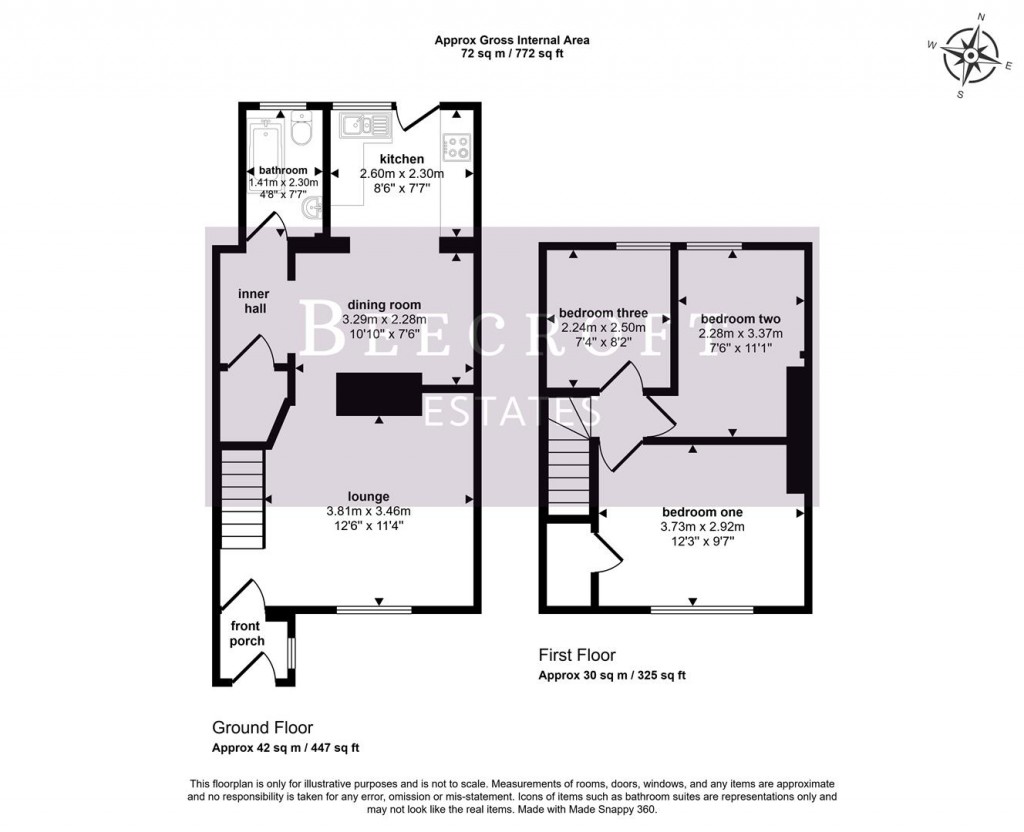 Floorplans For Dearne Street, Great Houghton, Barnsley