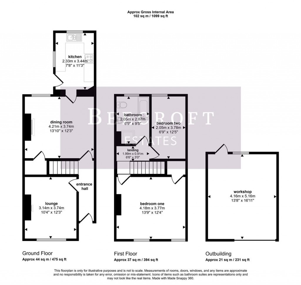 Floorplans For School Street, Great Houghton, Barnsley