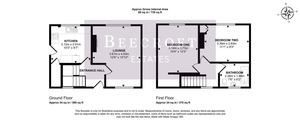 Floorplans For Edinburgh Road, Hoyland, Barnsley