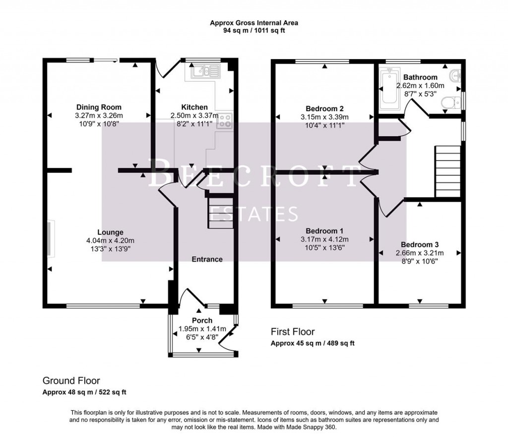 Floorplans For Harlington Road, Mexborough