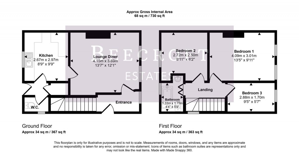 Floorplans For Dunninc Road, Sheffield