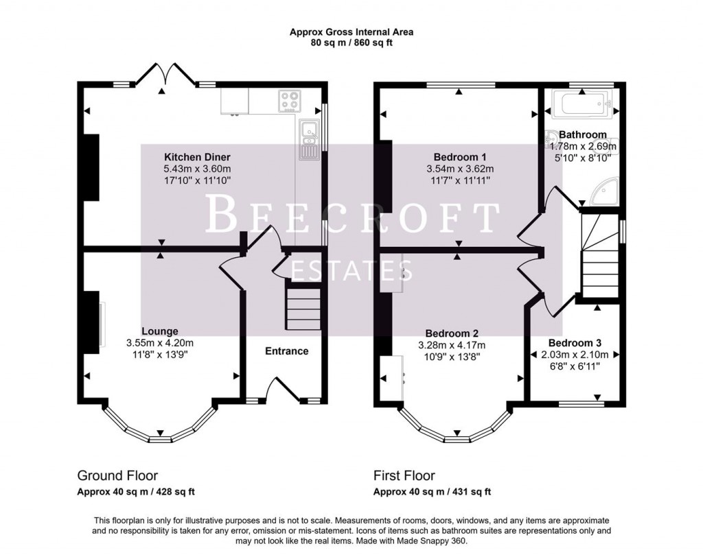Floorplans For Tempest Avenue, Darfield