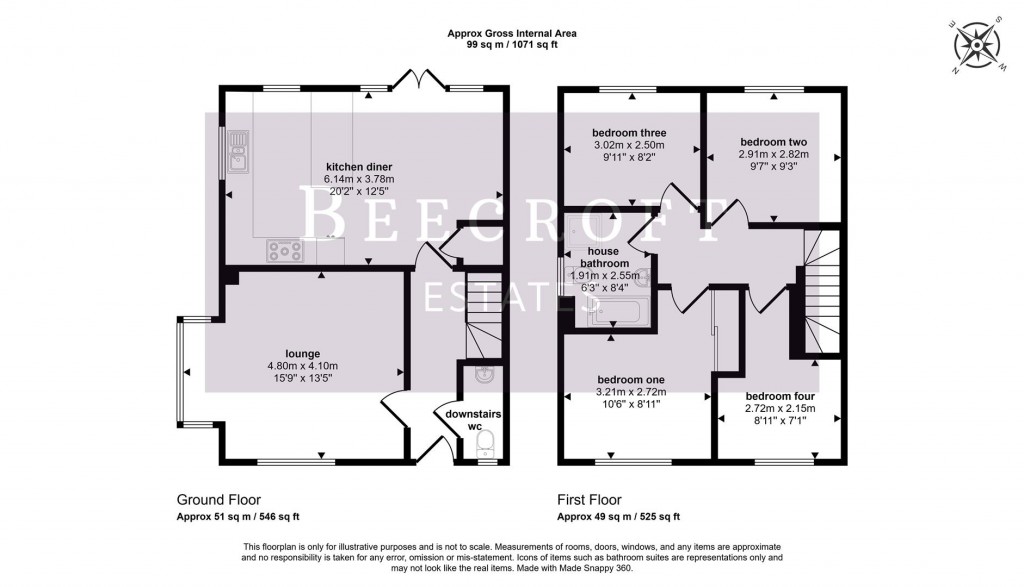 Floorplans For Rosefinch Road, Goldthorpe, Rotherham