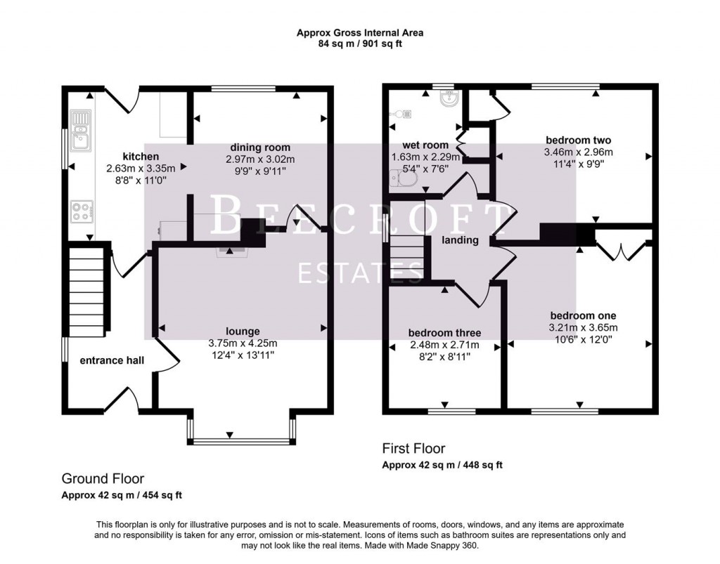 Floorplans For Newland Avenue, Cudworth, Barnsley