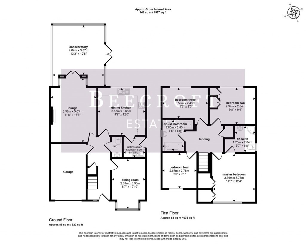 Floorplans For Lynham Avenue, Birdwell, Barnsley