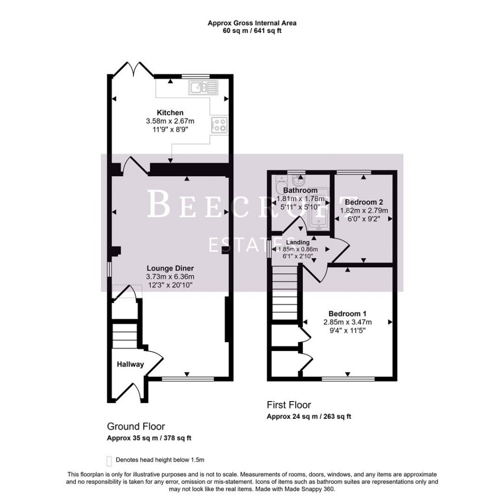 Floorplans For Hambleton Close, Elsecar, Barnsley